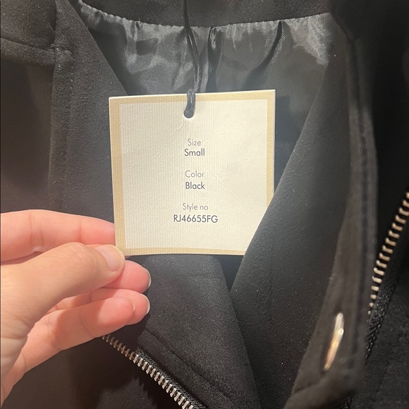 NWT! Faux suede Moto jacket - Picture 6 of 6